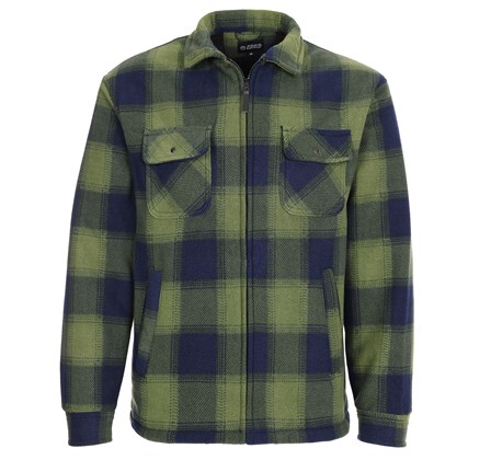 Castle Clothing / Tuff Stuff 126 Zipped Fort Portman Shacket - Green - Large (L)