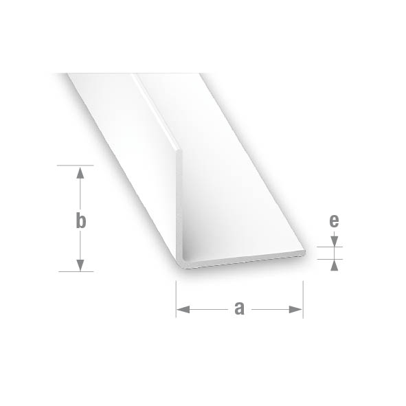 CQFD PVC Equal Corner White 50mm x 50mm x 2mm - 2m