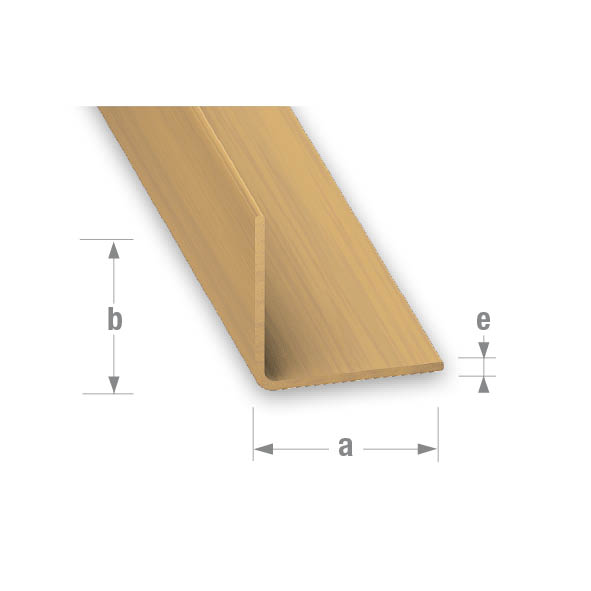 CQFD PVC Equal Corner Oak 20mm x 20mm x 1.2mm - 2m