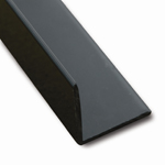 CQFD PVC Equal Corner Black Lacquered 20mm x 20mm x 1mm - 2m