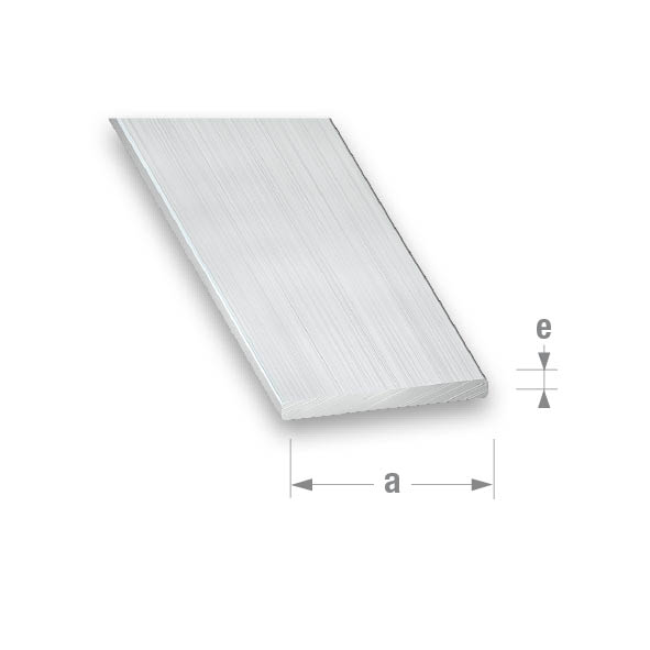 CQFD Raw Aluminium Flat Raw 25mm x 2mm - 2m