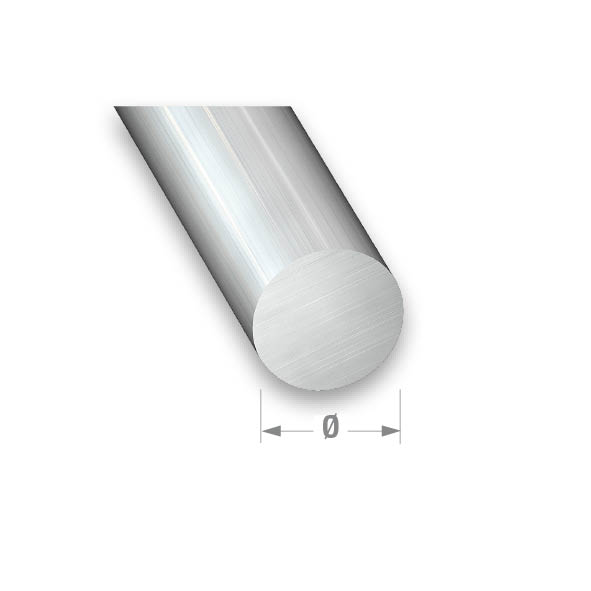 CQFD Raw Aluminium Round Rod 4mm Diamter - 1m