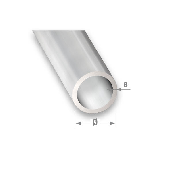 CQFD Anodised Aluminium Round Tube 6mm Diameter - 1m