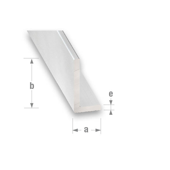 CQFD Anodised Aluminium Unequal Corner 15mm x 25mm x 1.5mm - 1m