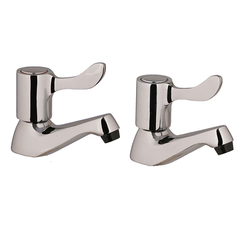 Pro Lever Basin Pillar Taps Pair