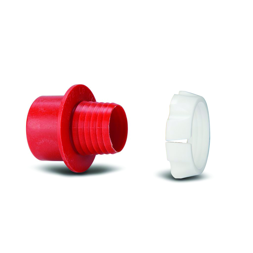 Polypipe Polyfast 20mm x 1/2in LD Normal Gauge MDPE Adaptor Set - Red - 467NG12