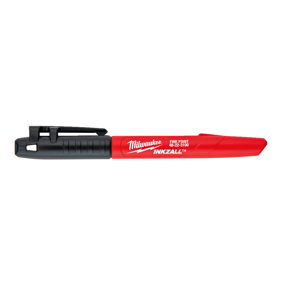 Milwaukee Inkzall Jobsite Black Marker Pen Fine Point - 48223100