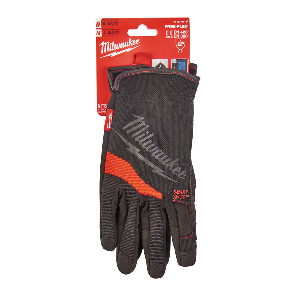 Milwaukee Heavy-Duty Free Flex Work Gloves - 48229711 - 8/M