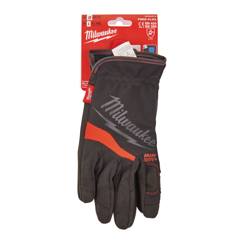 Milwaukee Heavy-Duty Free Flex Work Gloves - 48229712 - 9/L