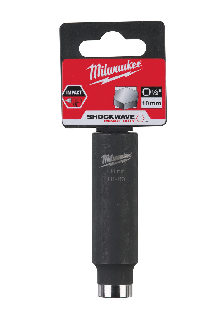 Milwaukee 10mm 1/2in Shockwave Impact Duty - Impact Socket Deep 4932352848