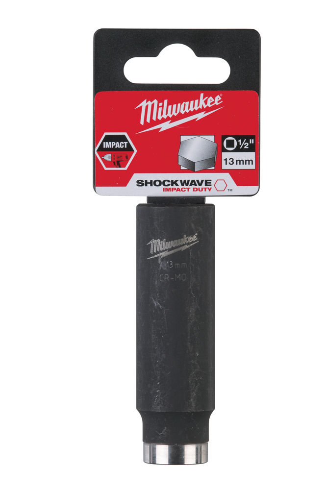 Milwaukee 13mm 1/2in Shockwave Impact Duty - Impact Socket Deep 4932352851
