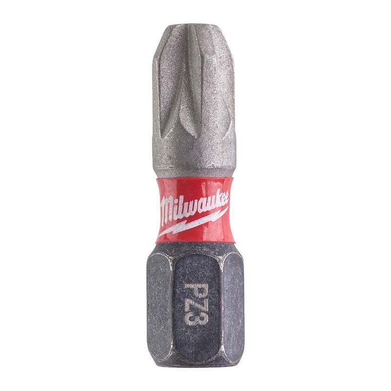 Milwaukee Shockwave PZ3 x 25mm Impact Duty Screwdriver Bits (Pack of 25) - 4932472043