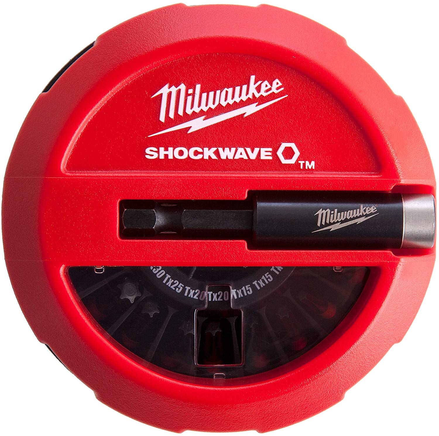 Milwaukee Shockwave Impact Duty 15 Piece Puck Bit Set & Holder Phillips/Pozidriv/Torx - 4932430904