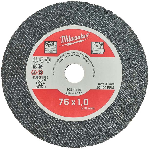 Milwaukee 76mm Thin Metal Cutting Disc - M12FCOT - 5 Pk - 4932464717