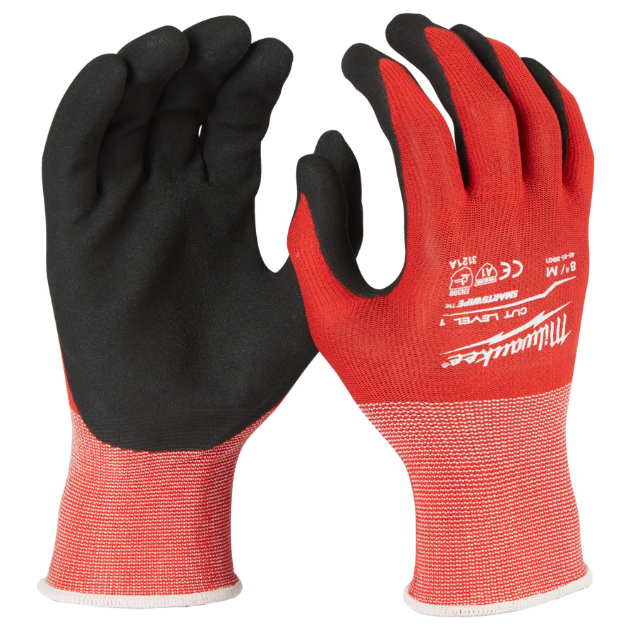 Milwaukee 4932471416 Cut Resistant Gloves Level 1 Dipped 8/M