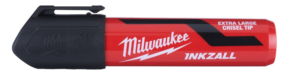 Milwaukee Inkzall Black Extra Large Chisel Tip Marker Pens - 48223265