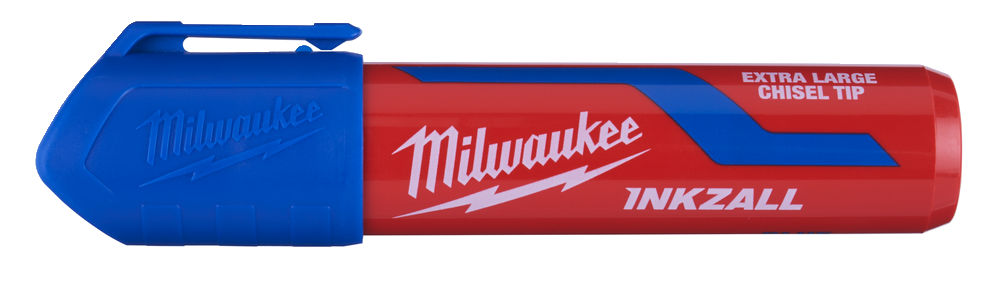 Milwaukee Inkzall Extra Large Chisel Tip Marker Pen - Blue - 48223267