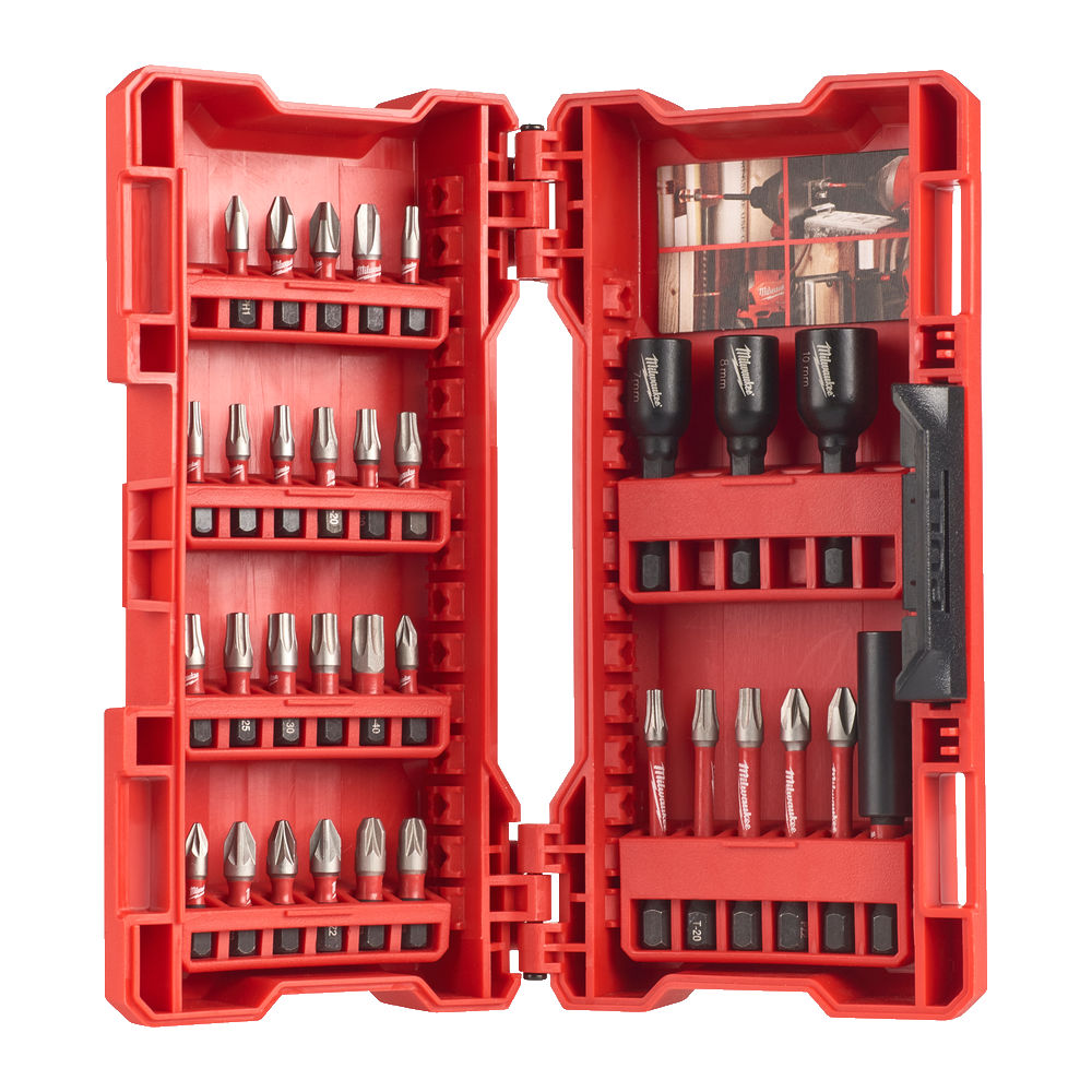 Milwaukee Shockwave 39pc Multi Material Drill / Driving Set - 4932479853