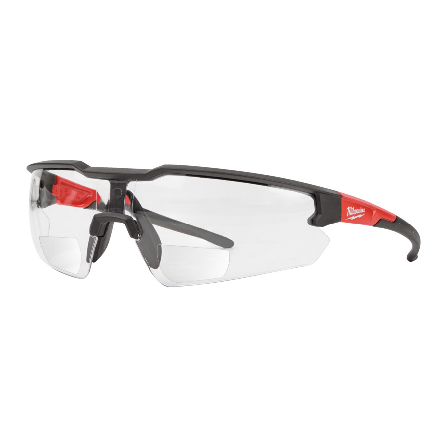 Milwaukee Safety Glasses - Clear - +2.0 Magnigying - 4932478911