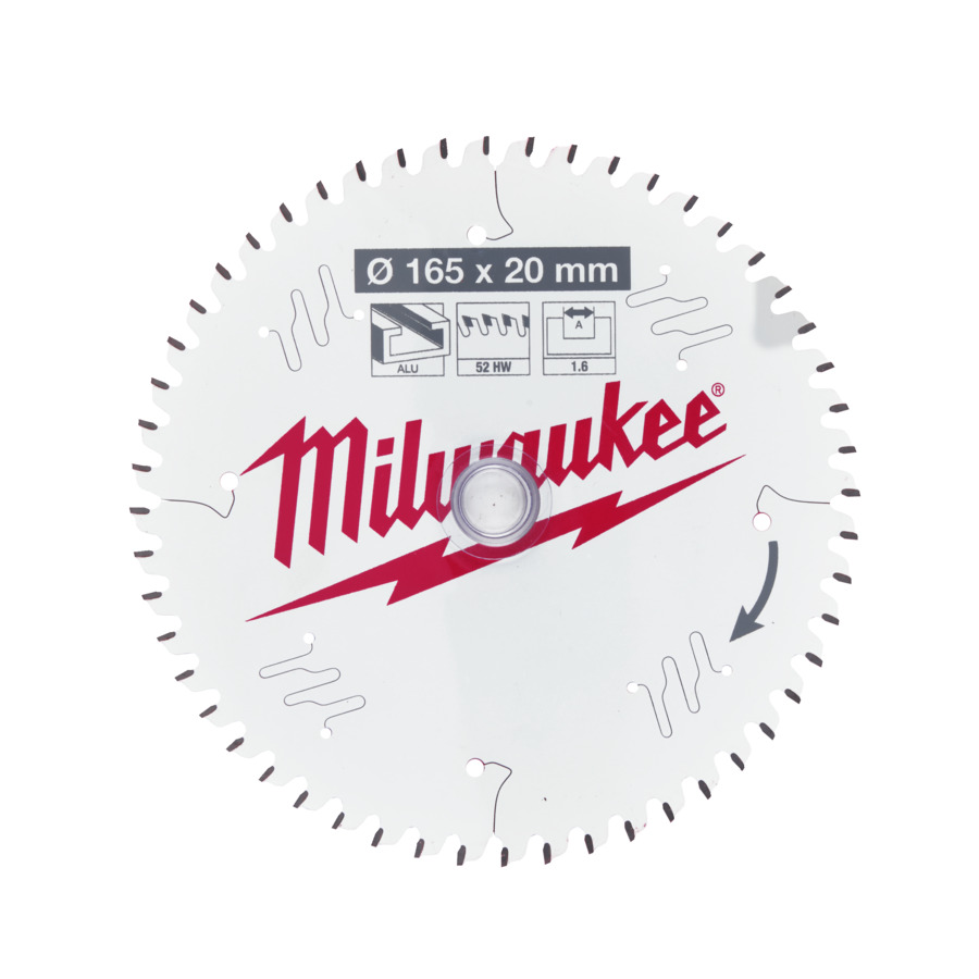 Milwaukee Circular Saw Blade 165mm x 20mm x 52TH - Ali - 4932479087