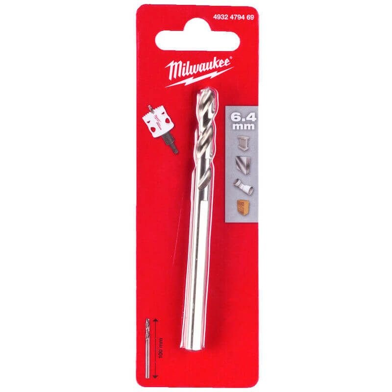 Milwaukee Holesaw Pilot Drill 6x100mm-1pc