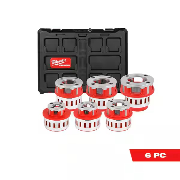 Milwaukee Packout BSPT Alloy Die Head Kit 1/2inch &gt; 2inch - 4932480249