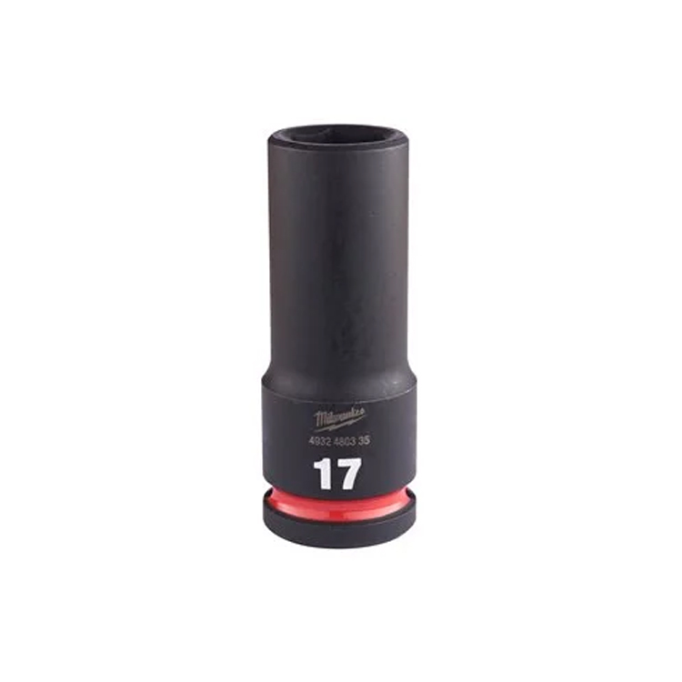Milwaukee 17mm 1/2in Shockwave Impact Duty - Impact Socket Deep - 4932480335