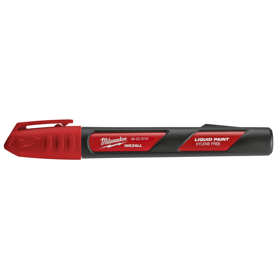 Milwaukee Inkzall Liquid Paint Marker Pen Red - 48223741
