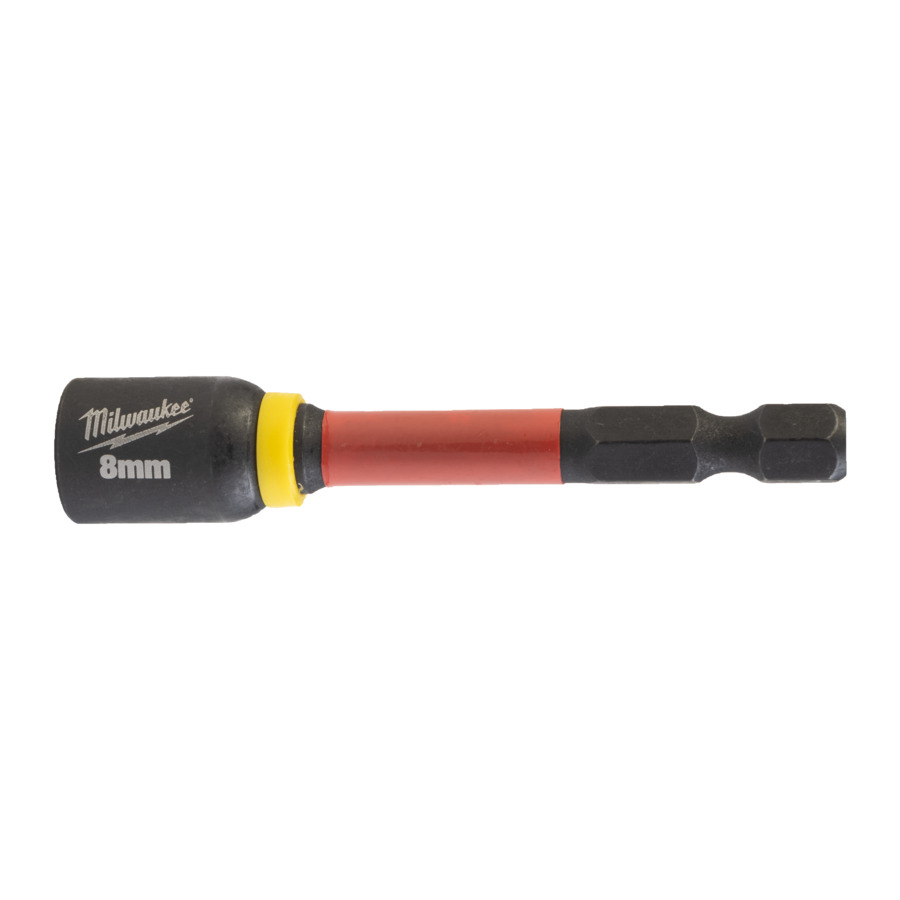 Milwaukee Shockwave Impact Duty Magnetic Nut Drive 8mm x 65mm - 4932492439