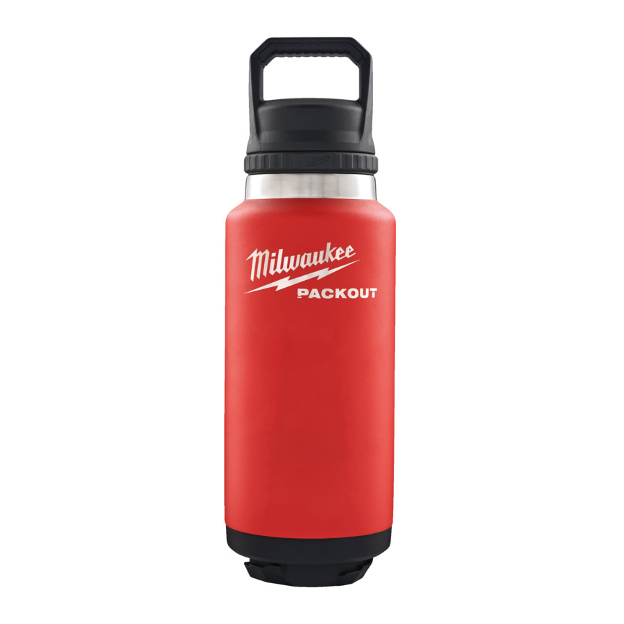 Milwaukee Packout - Packout Tumbler Bottle Chug Lid 1065ml - Red - 4932493467