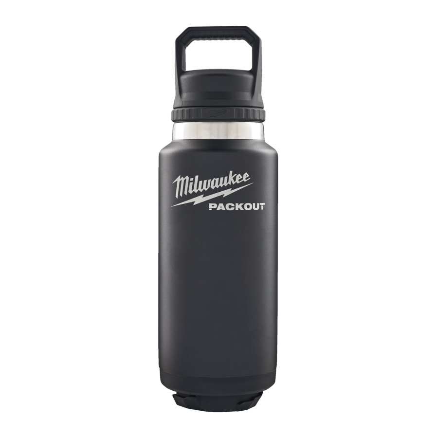 Milwaukee Packout - Packout Tumbler Bottle Chug Lid 1065ml - Black - 4932493468