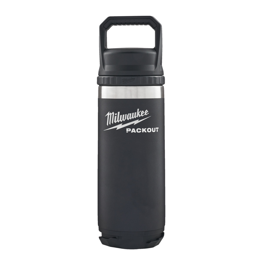 Milwaukee Packout - Packout Tumbler Bottle Chug Lid 532ml - Black - 4932493992