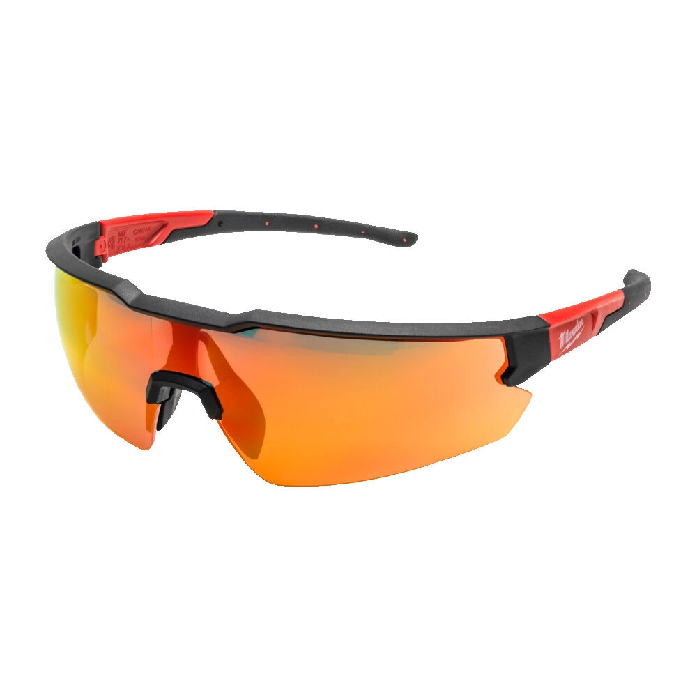 Milwaukee 4932498548 Enhanced Safety Glasses - Red Mirror AF