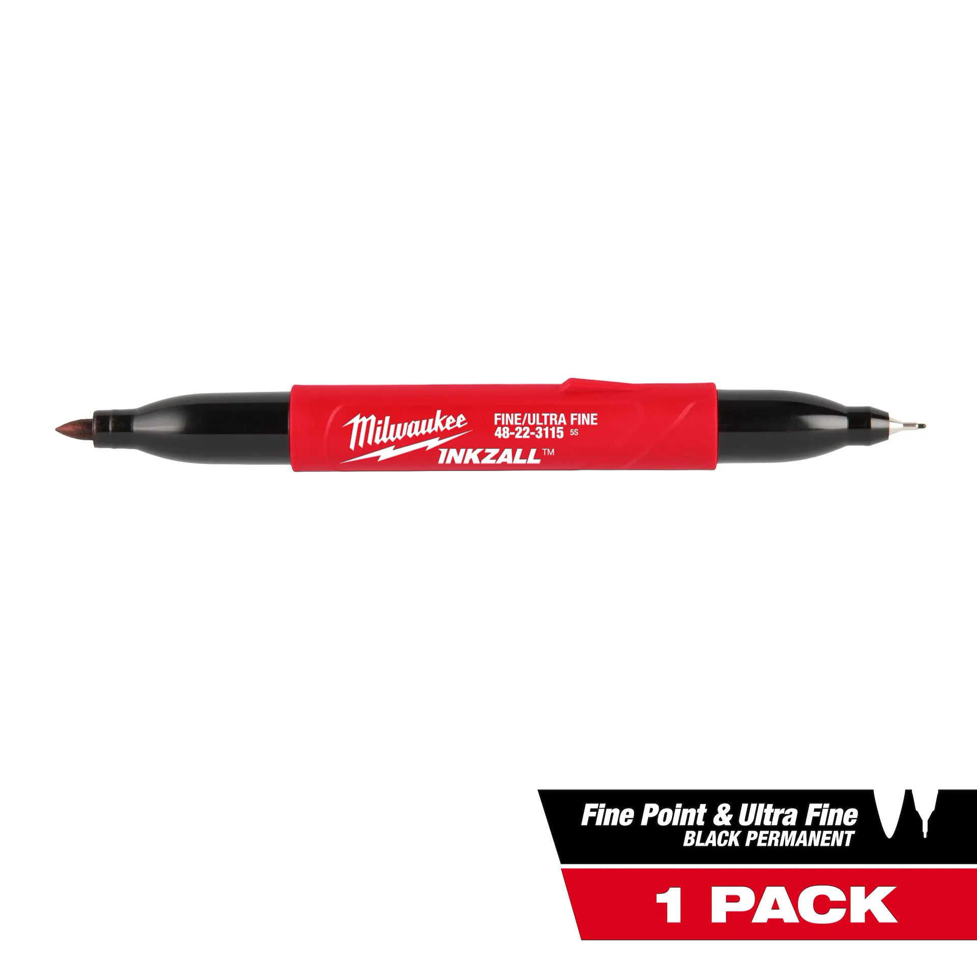 Milwaukee 4932501154 Inkzall Double Tipped (Ended) Ultrafine & Fine