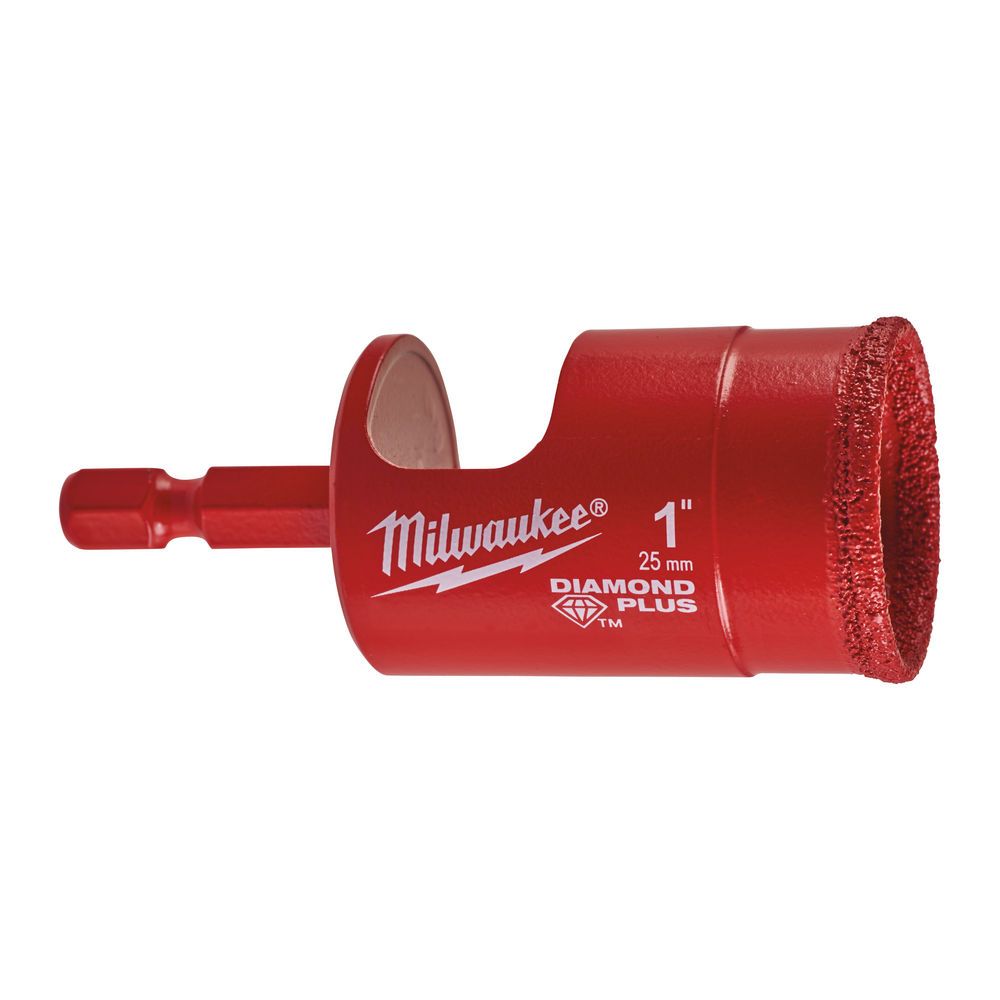 Milwaukee 25mm Diamond Plus 1/4in Wet / Dry Drill Bit 49560517