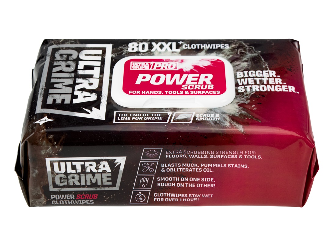 UltraGrime Pro Power Scrub XXL Clothwipes - 5920 - 80PK