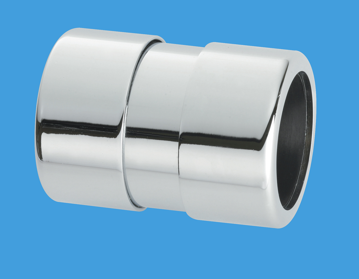McAlpine 35mm Coupling Chrome Plated Compression