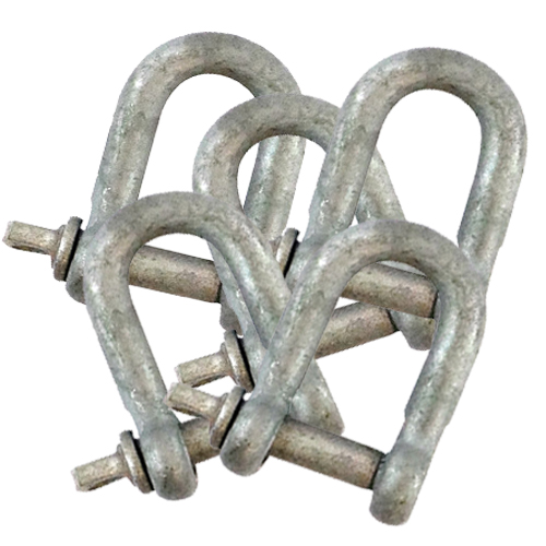 Timco 8mm - Dee Shackles - Hot Dipped Galvanised - TIMbag of 5