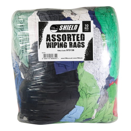Timco Bag of Assorted Coloured Cotton Rag - 10kg