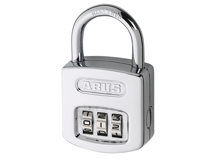 ABUS Mechanical 160/50 50mm Steel Case Die-Cast Body Combination Padlock (4-Digit) Carded ABU16050C