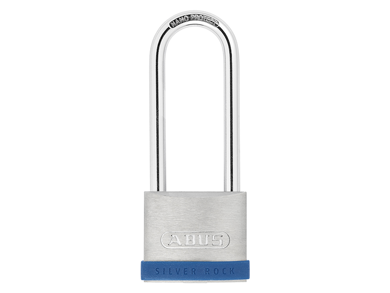 ABUS Mechanical 50mm Silver Rock 5 Padlock Long Shackle 80mm ABU550LS80C