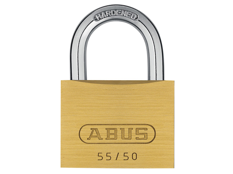 ABUS Mechanical 55/50mm Brass Padlock Carded ABU5550C