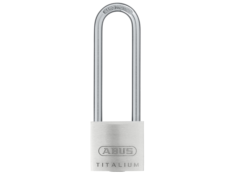 ABUS Mechanical 54TI/40mm TITALIUM Padlock 63mm Long Shackle Carded ABU54TI4063C