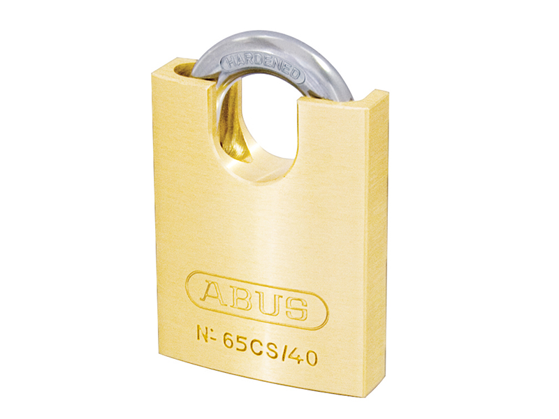 ABUS Mechanical 65CS/40mm Brass Padlock Closed Shackle Carded ABU6540CSC