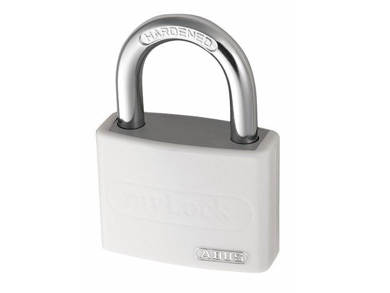 ABUS Mechanical T65AL/40mm My Lock Aluminium Padlock White ABU65AL40WHI