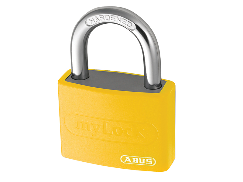 ABUS Mechanical T65AL/40mm My Lock Aluminium Padlock Yellow ABU65AL40YEL