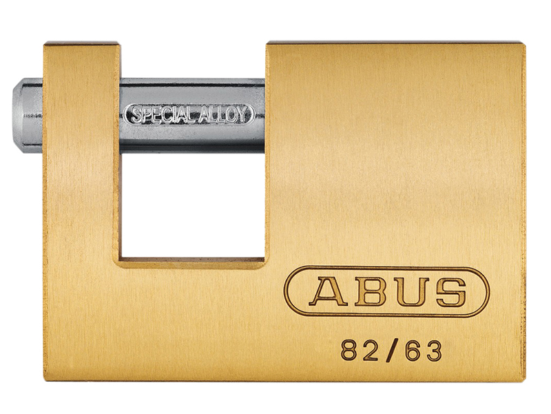 ABUS Mechanical 82/63mm Monoblock Brass Shutter Lock Keyed Alike 8501 ABUKA11571