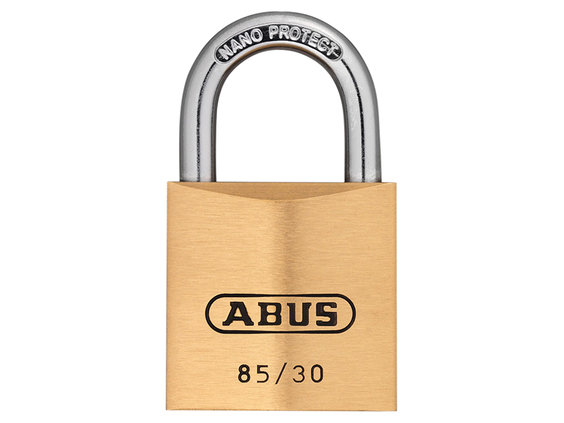 ABUS Mechanical 85/30mm Brass Padlock Carded ABU8530C