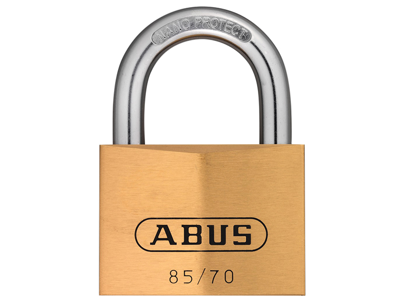 ABUS Mechanical 85/70mm Brass Padlock Keyed Alike 121 ABUKA02498