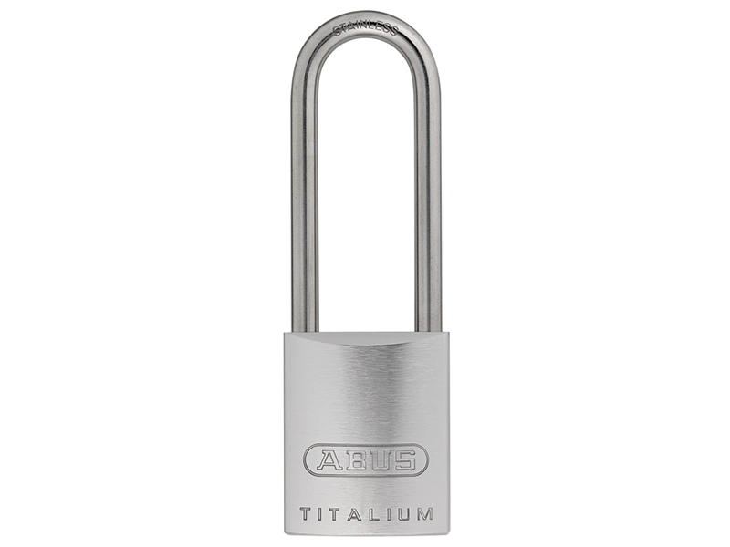 ABUS Mechanical 86TI/45mm TITALIUM Padlock Without Cylinder 70mm Long Stainless Steel Shackle ABU86TI45LSS